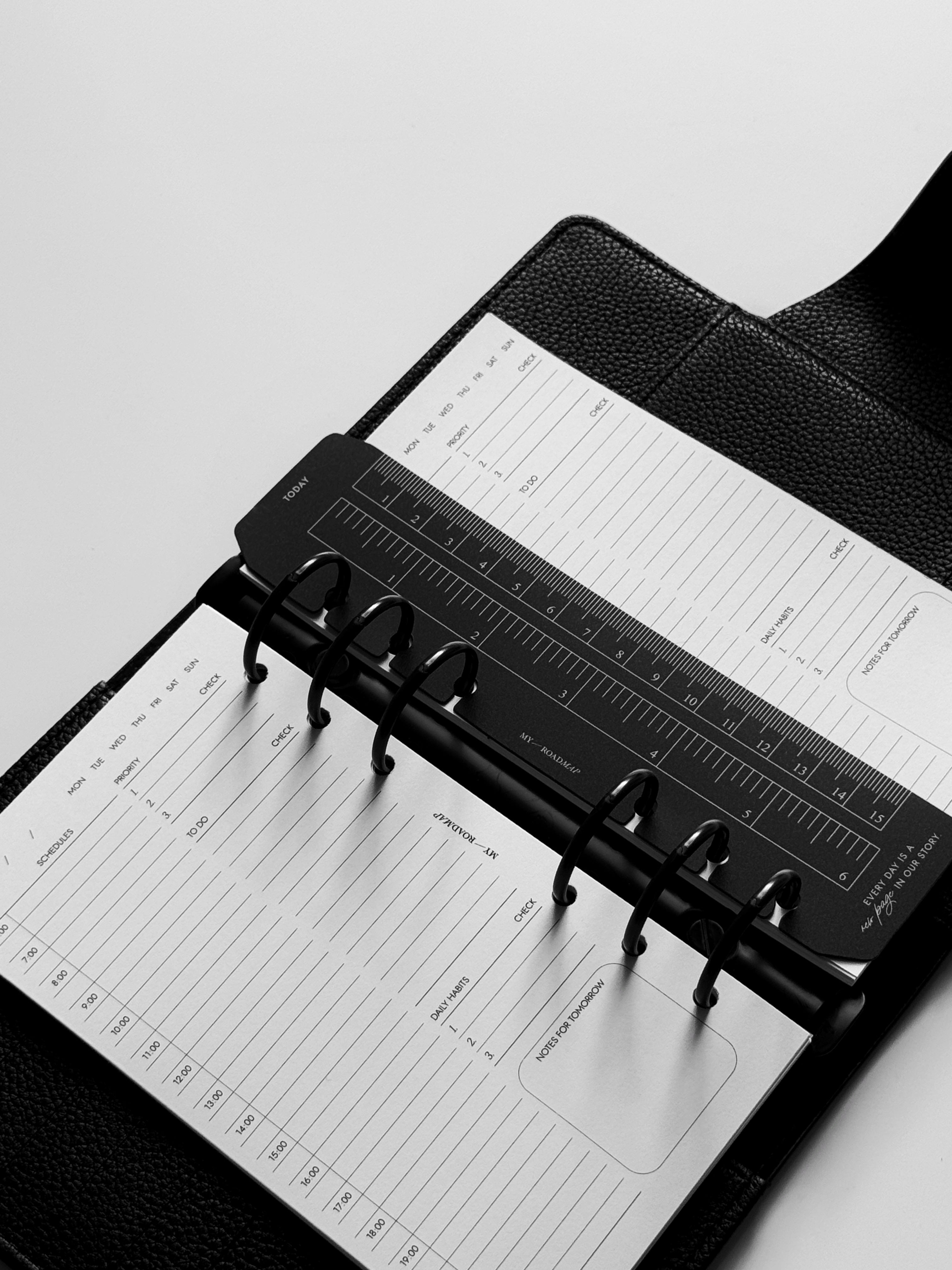 Ruler-Bookmark «Today» black