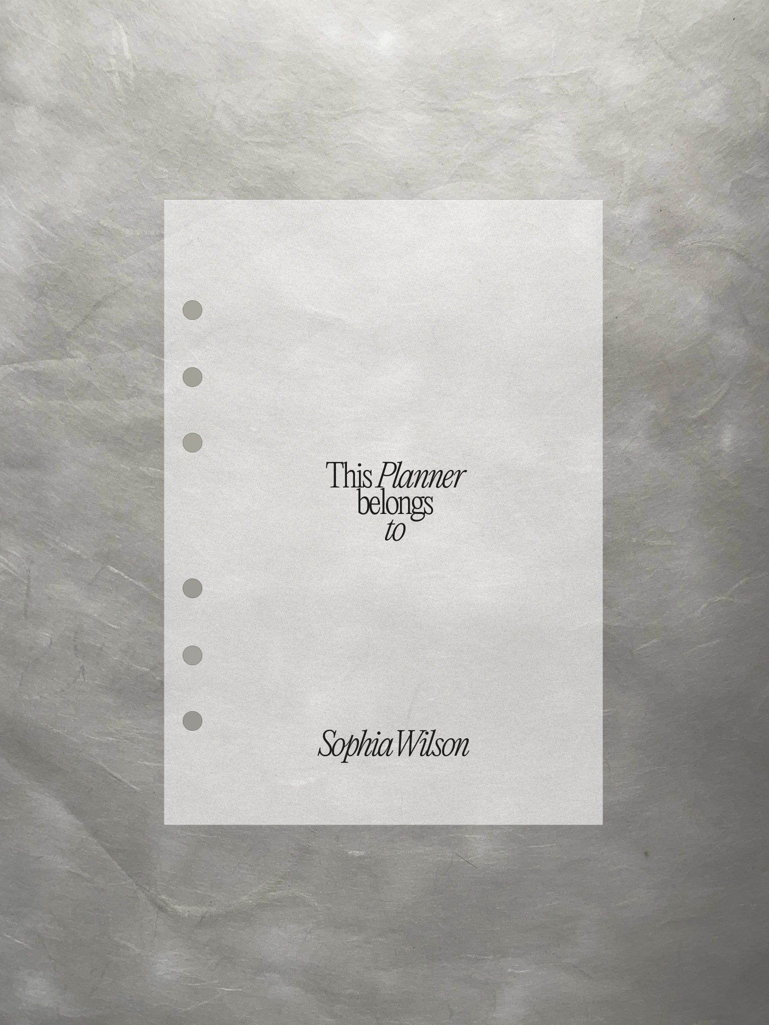 Personalized Planner-Dashboard transparent