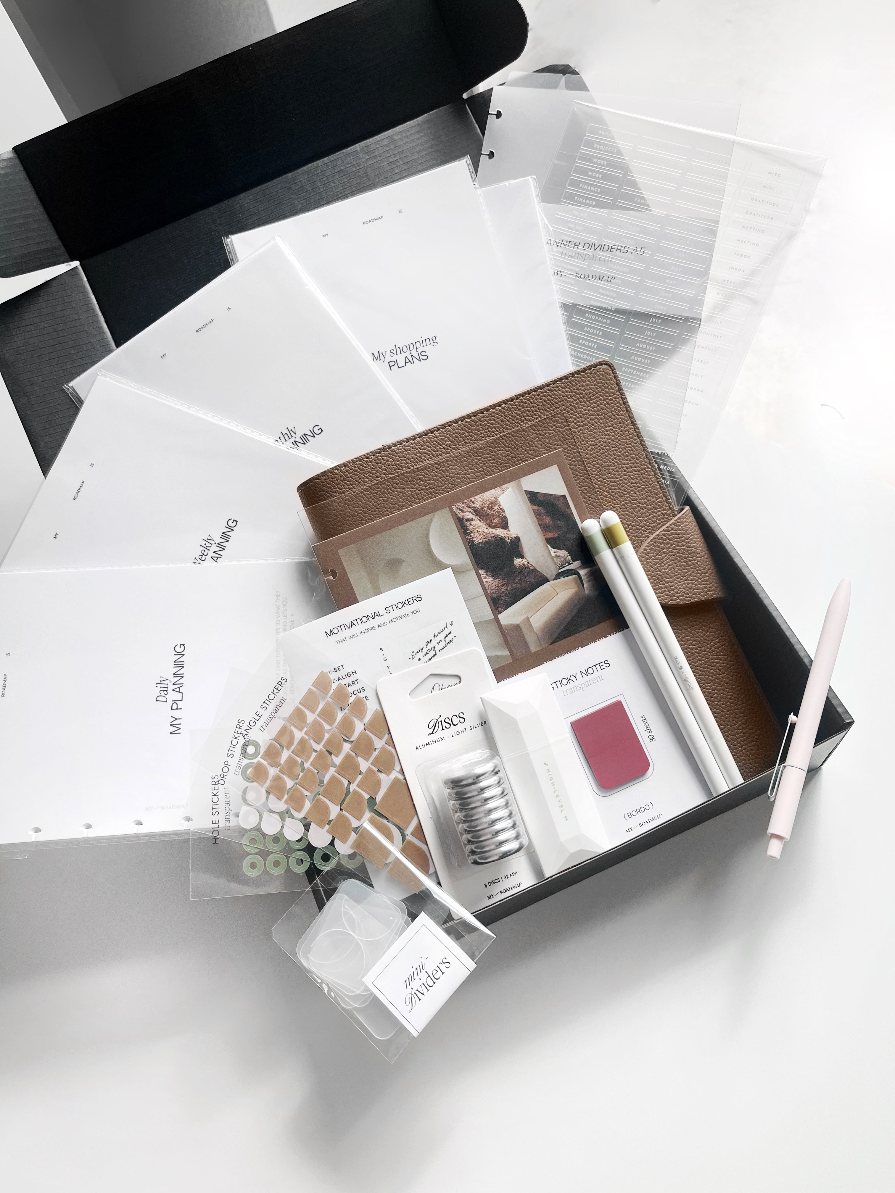 A5 Discbound Planer-Box "Pecan"