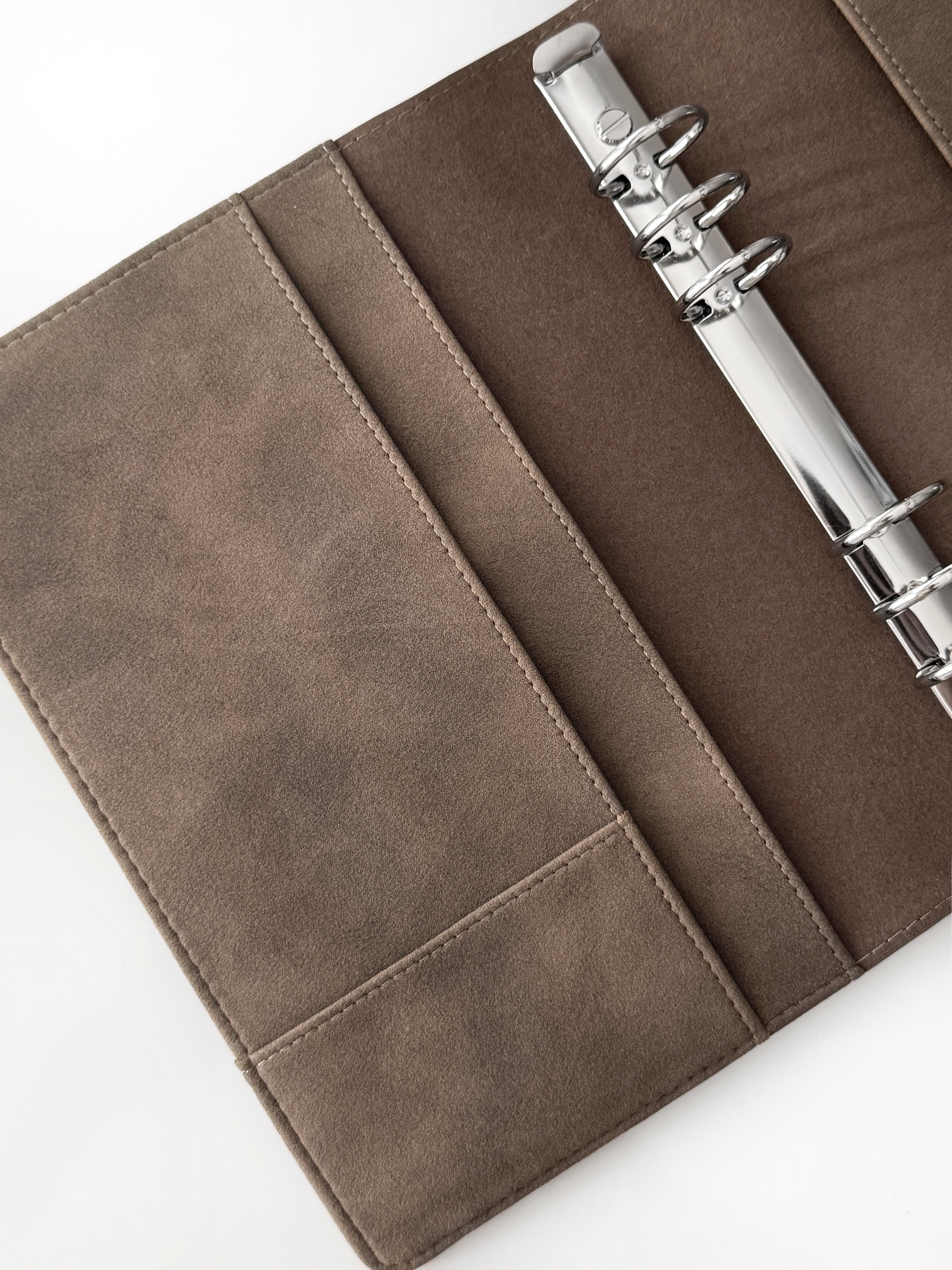 A5 Binder «Tobacco» Suede – Personalizable