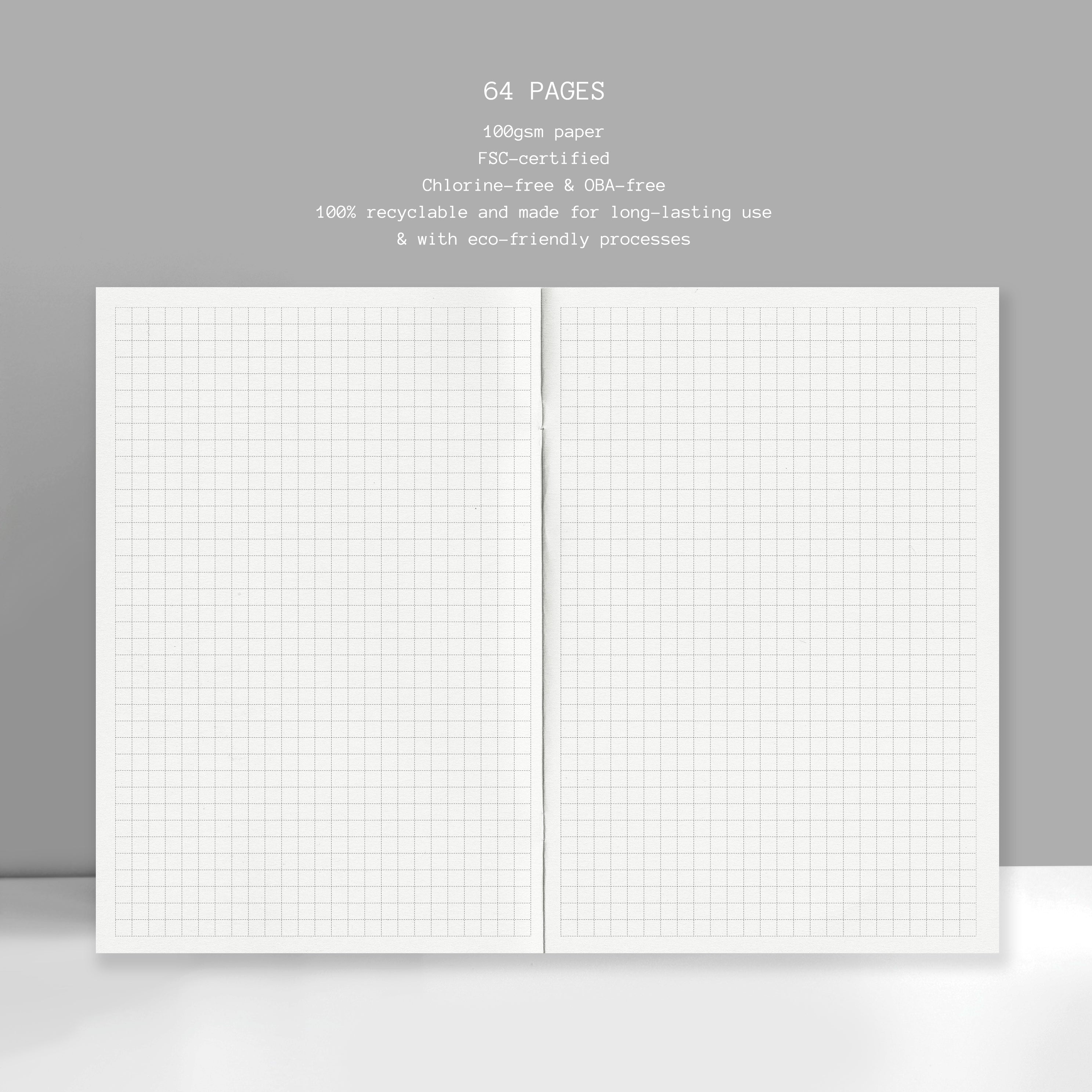 Handmade inserts for MyRoadbook A5 | Grid Paper | Refillable Journal & Notebook Inserts
