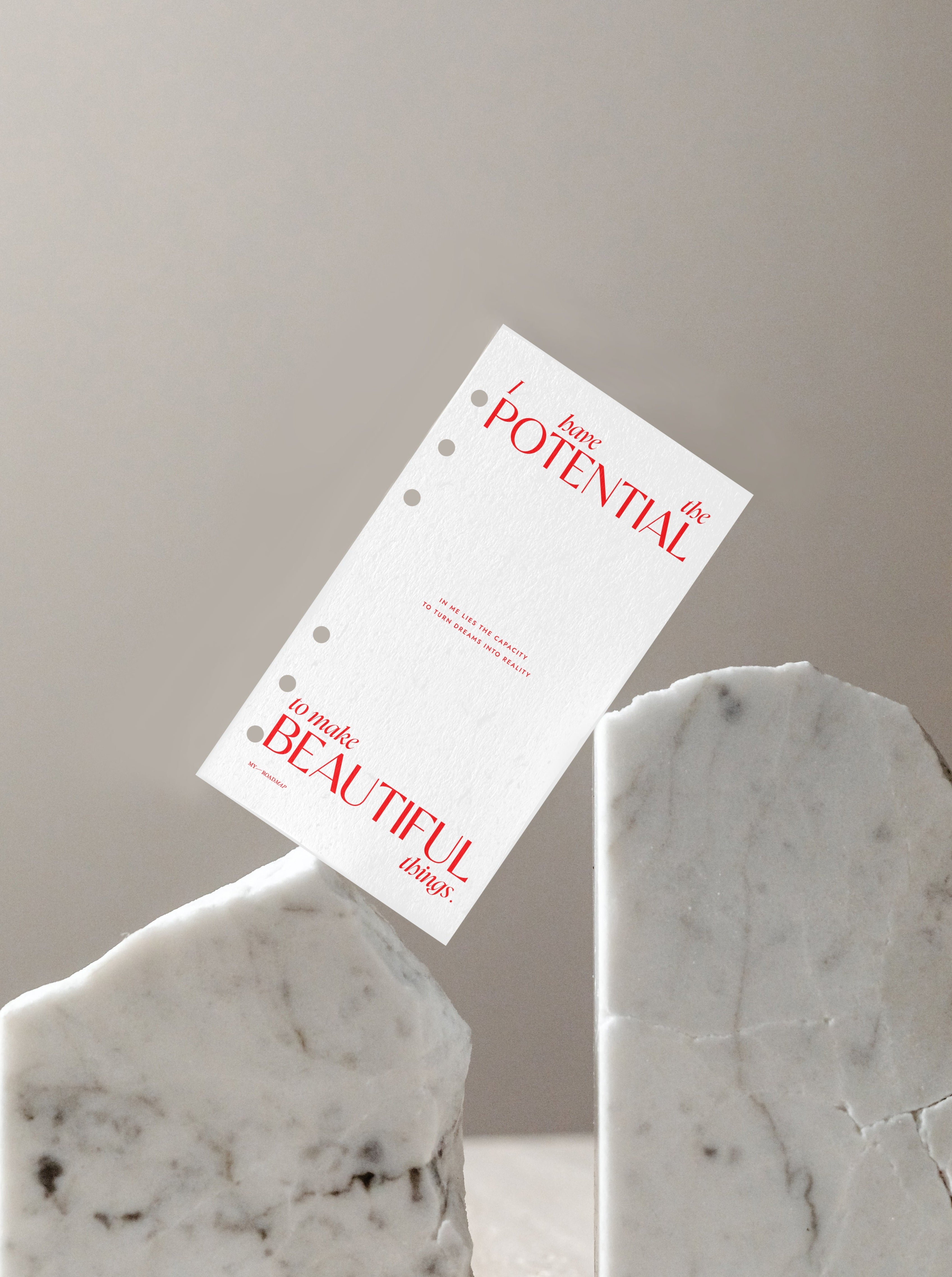 Planner-Dashboard Personal Size «I Have The Potential»