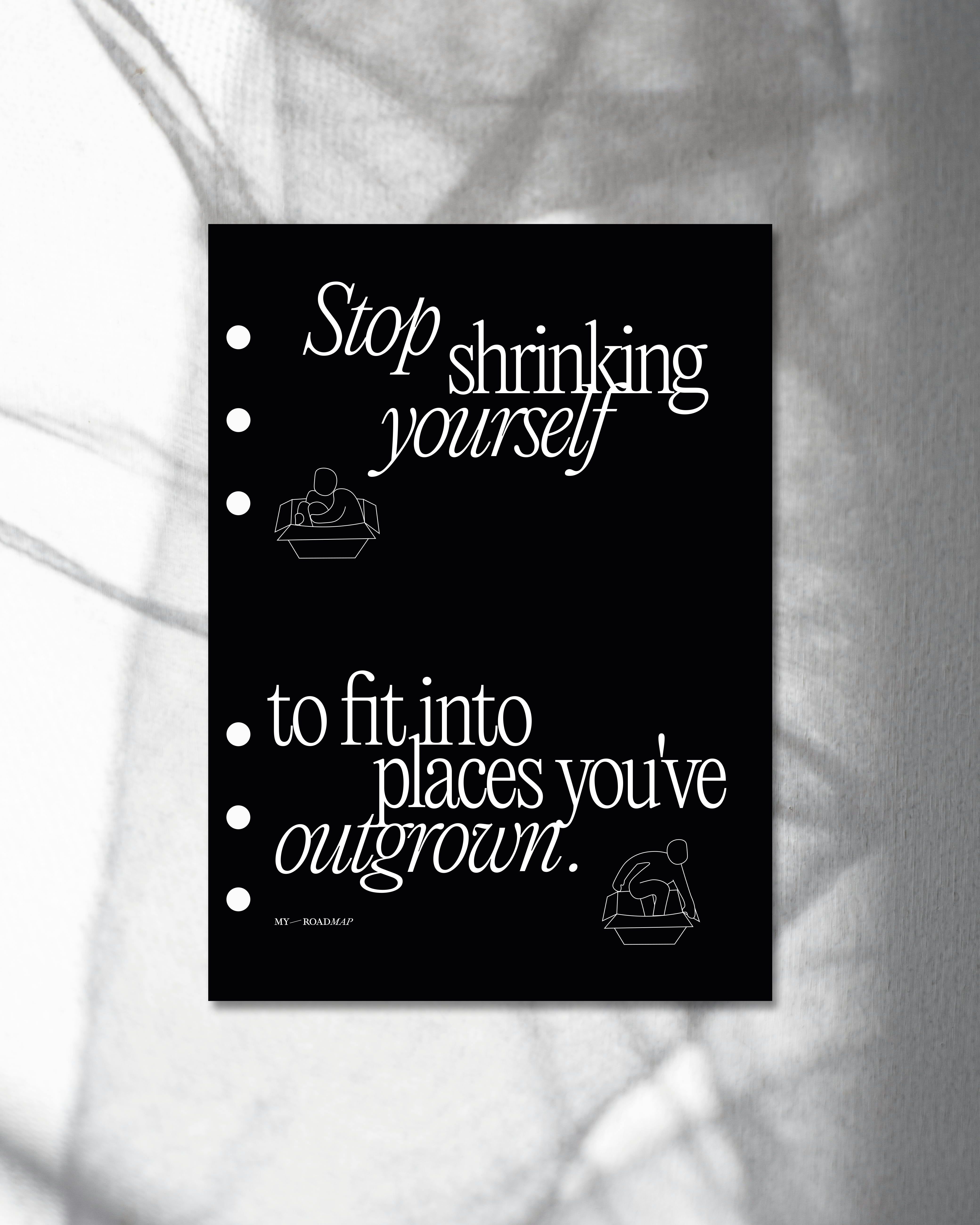 Planner-Dashboard «Stop Shrinking Yourself» A5