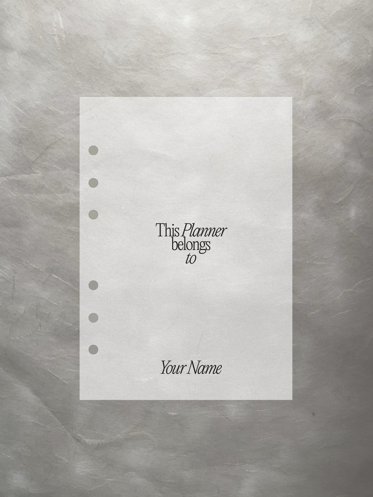 Personalized Planner-Dashboard transparent