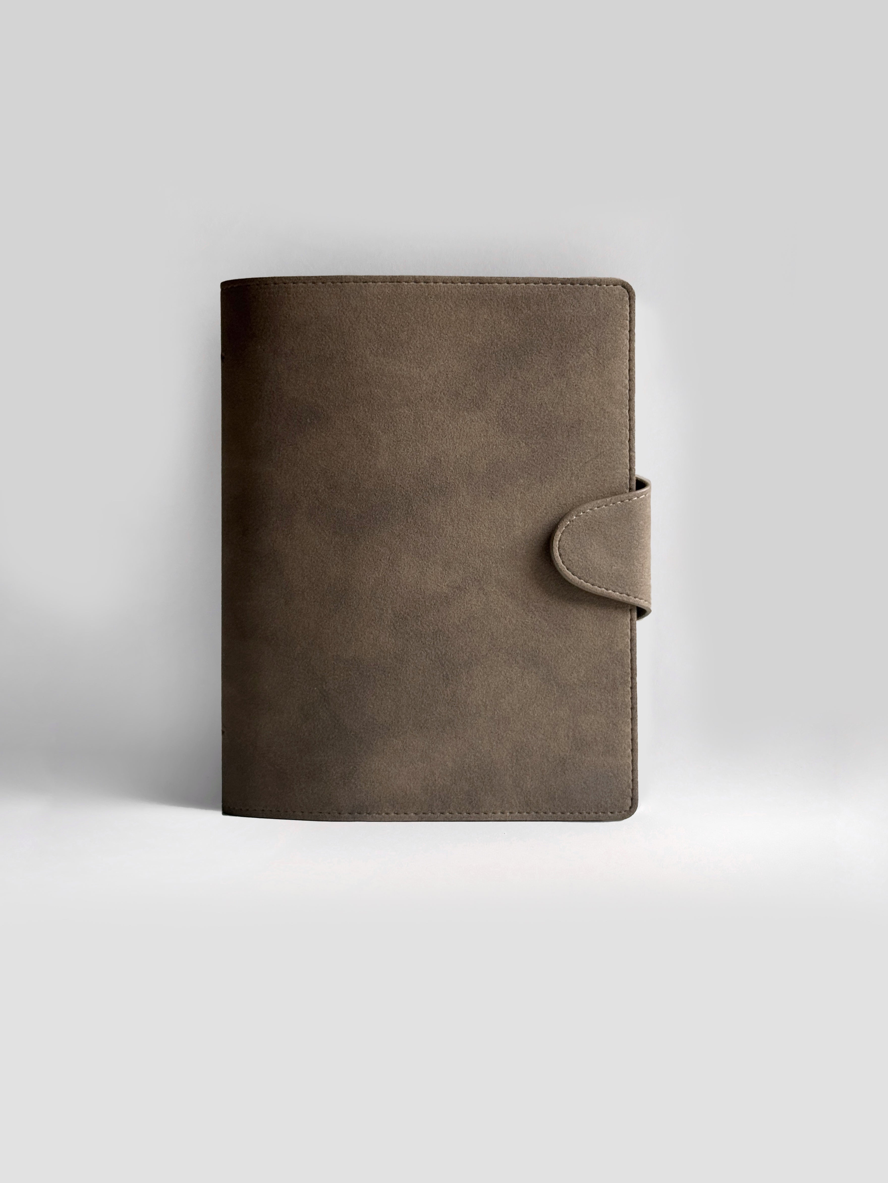A5 Binder «Tobacco» Suede – Personalizable