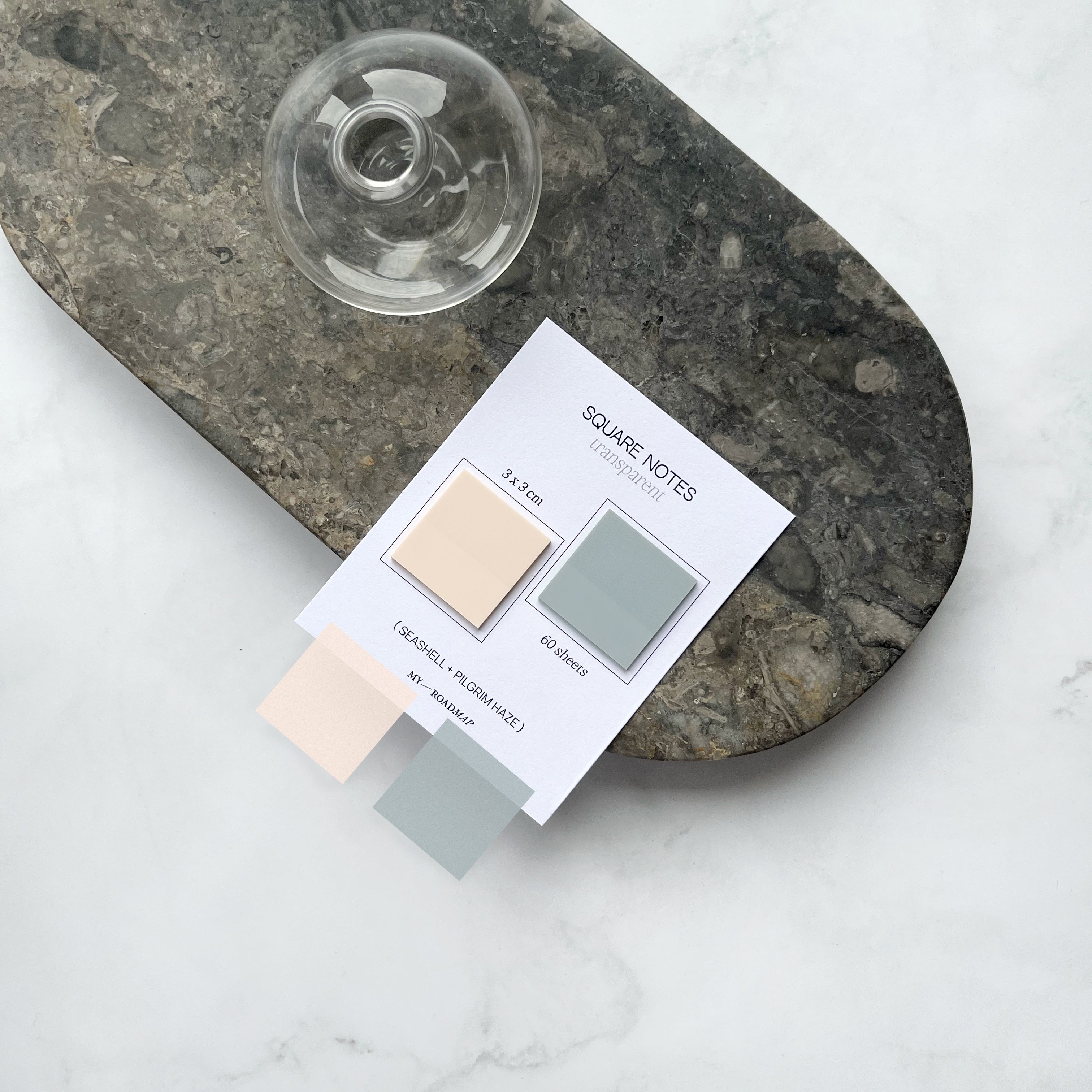 Transparent Sticky Notes 2 Color Set