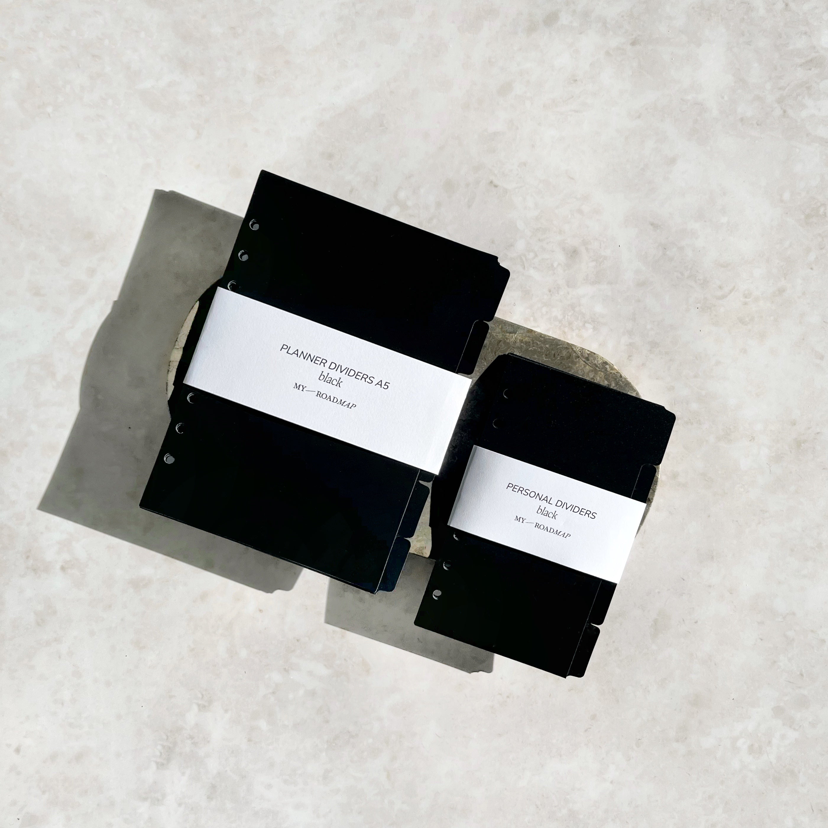 Black dividers with side tabs
