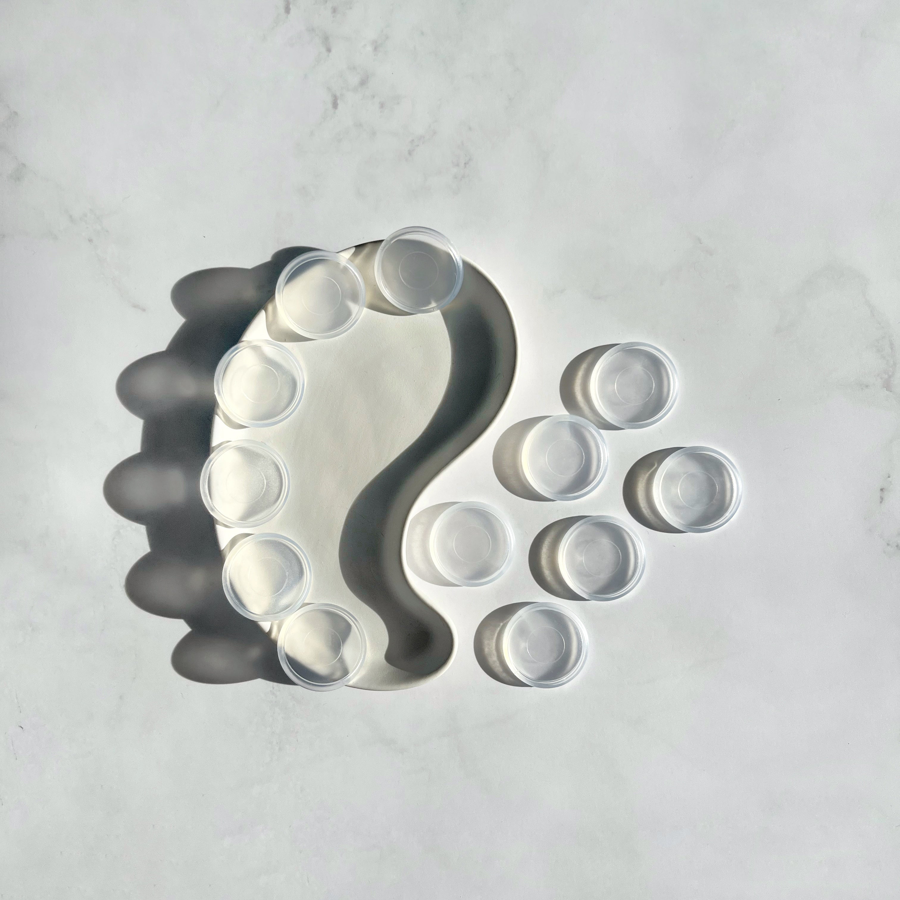 Discbound Discs 32mm weiß transparent