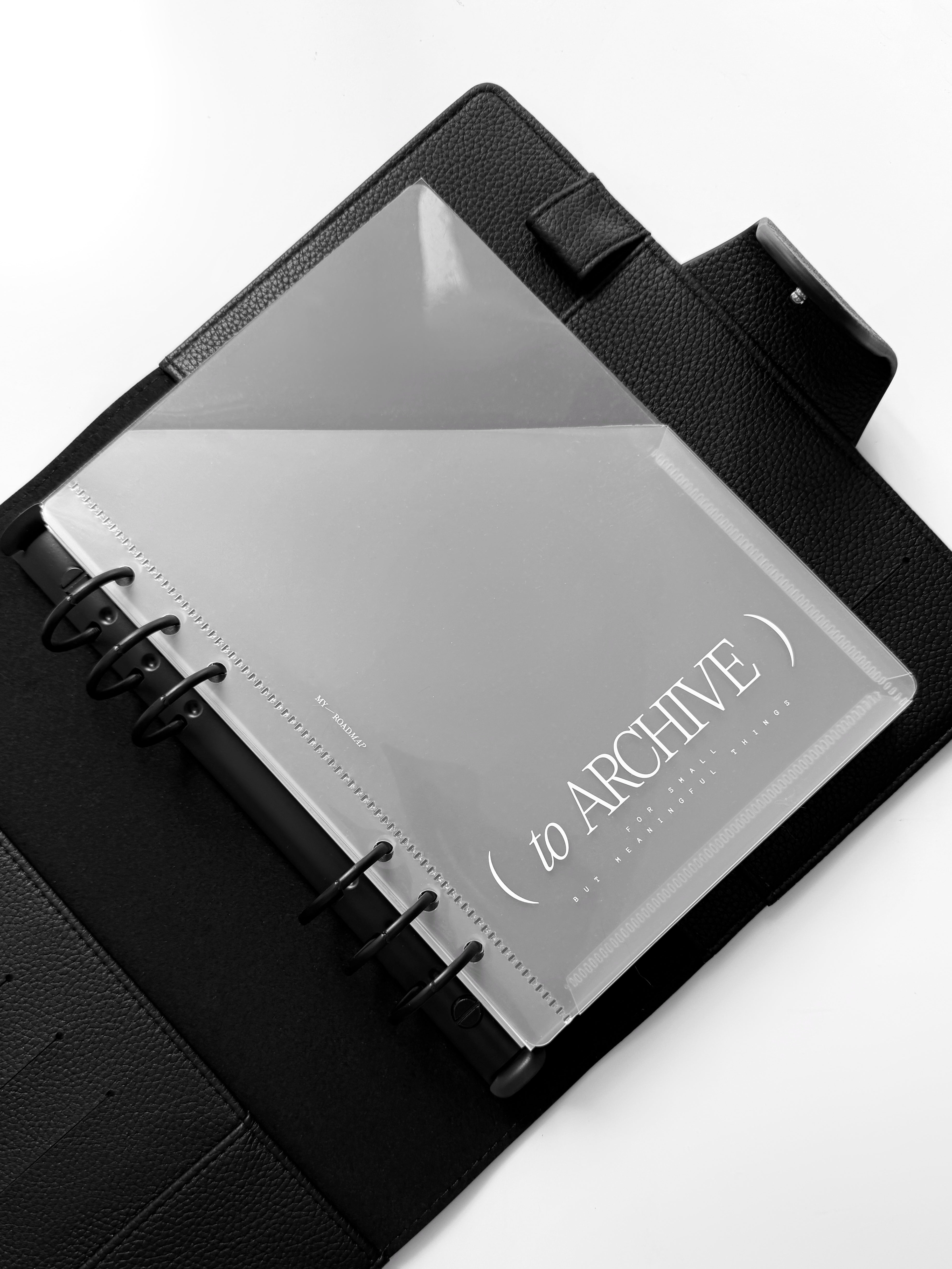 ( to ARCHIVE ) A5 Storage Pocket – Clear & Minimalist