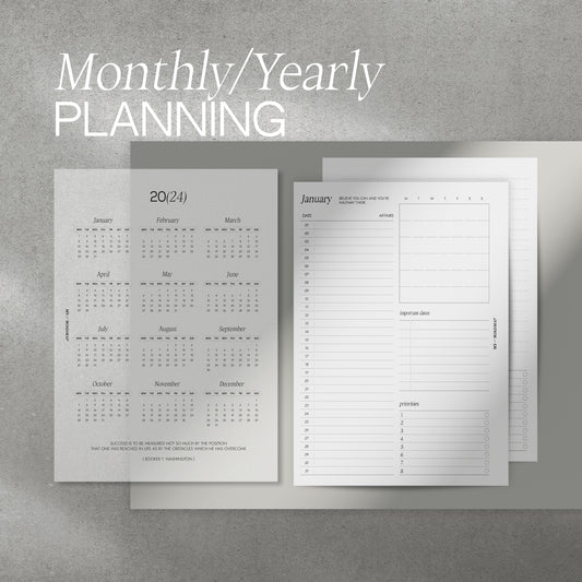 Kalendereinlagen 2024/2025 datiert + Kalender Dashboard (Edition 1)