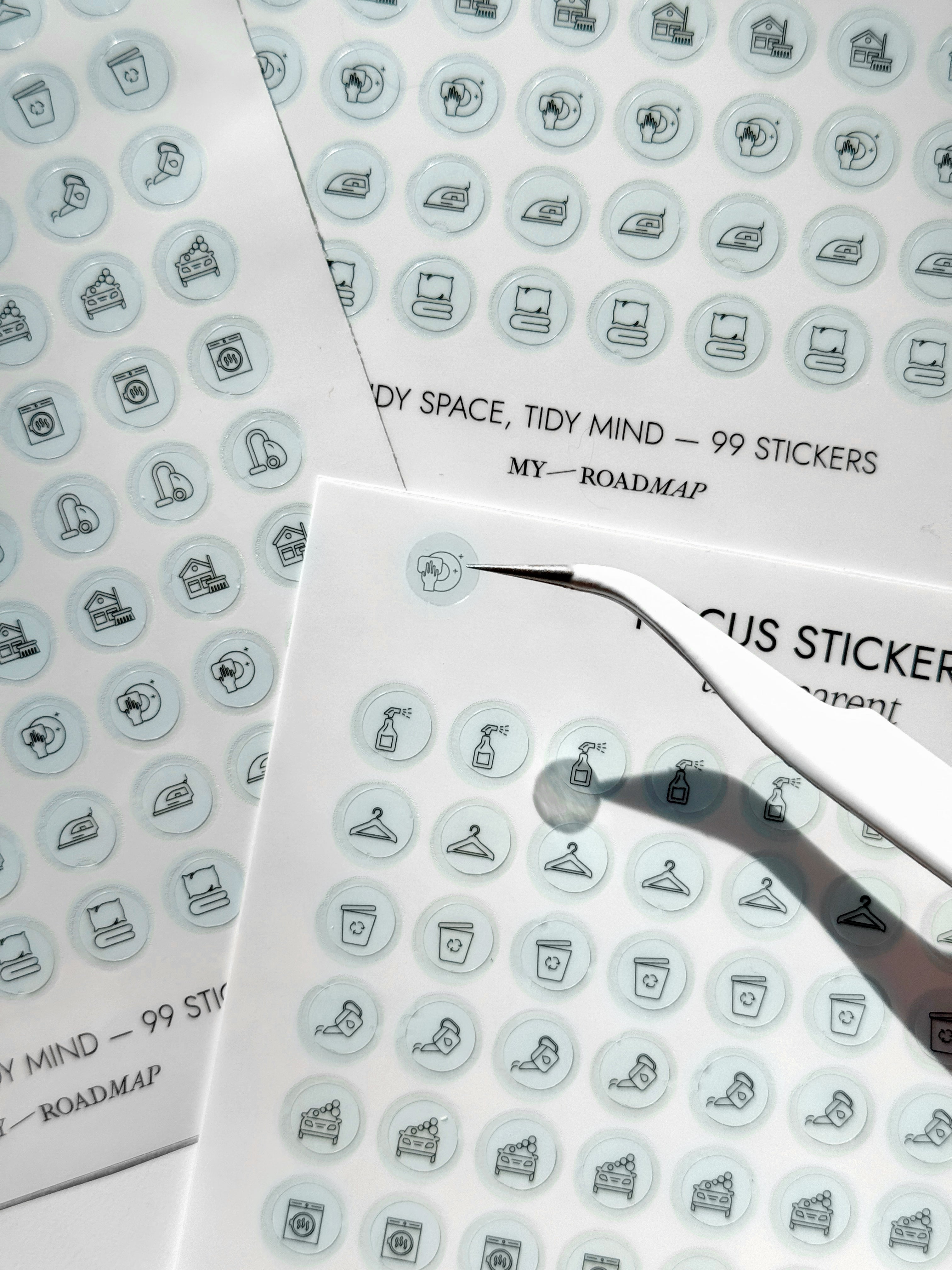 Focus Stickers «Tidy Space-Tidy Mind» transparent