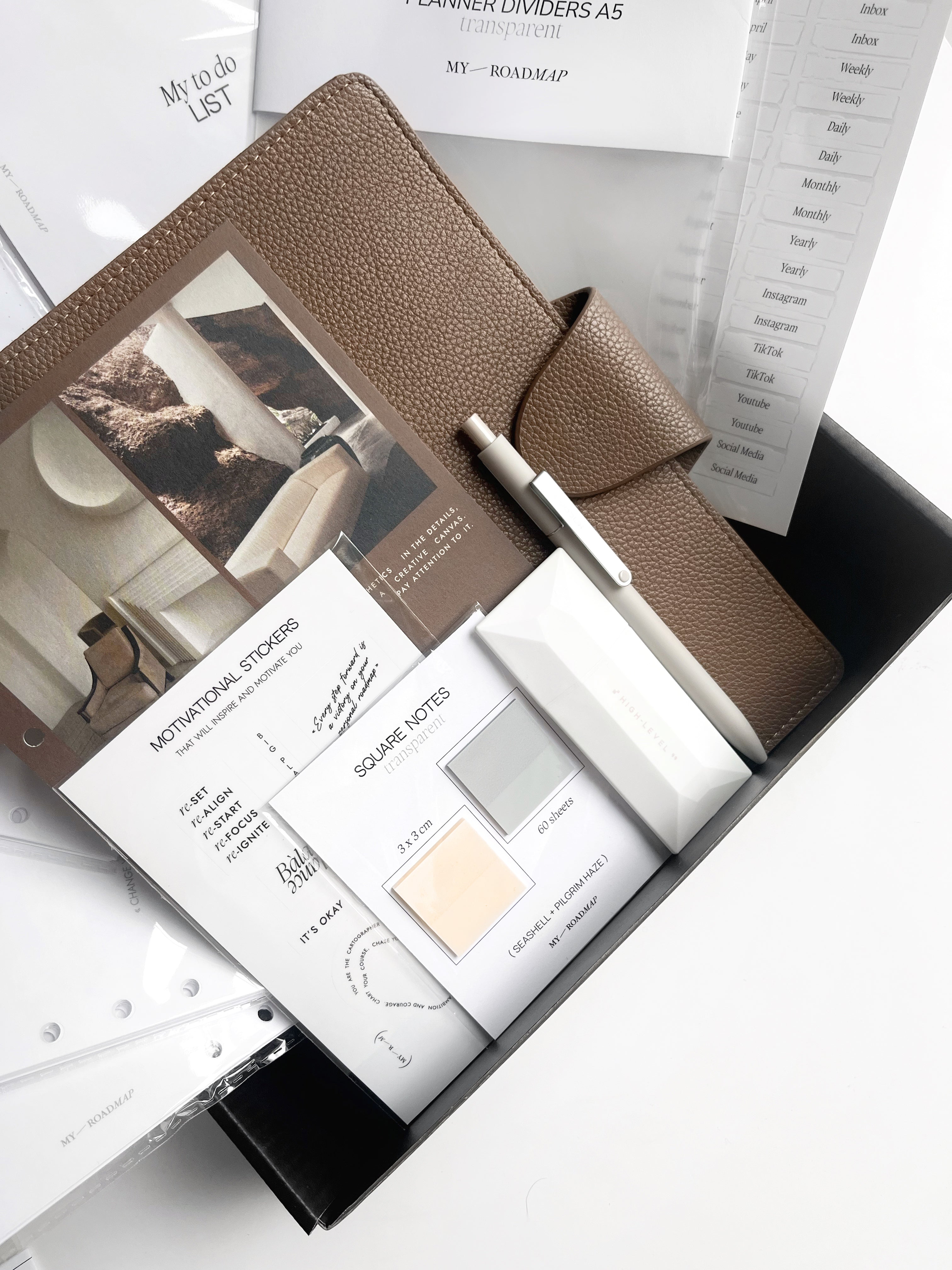 Planner-Box A5 «Pecan» | Personalizable