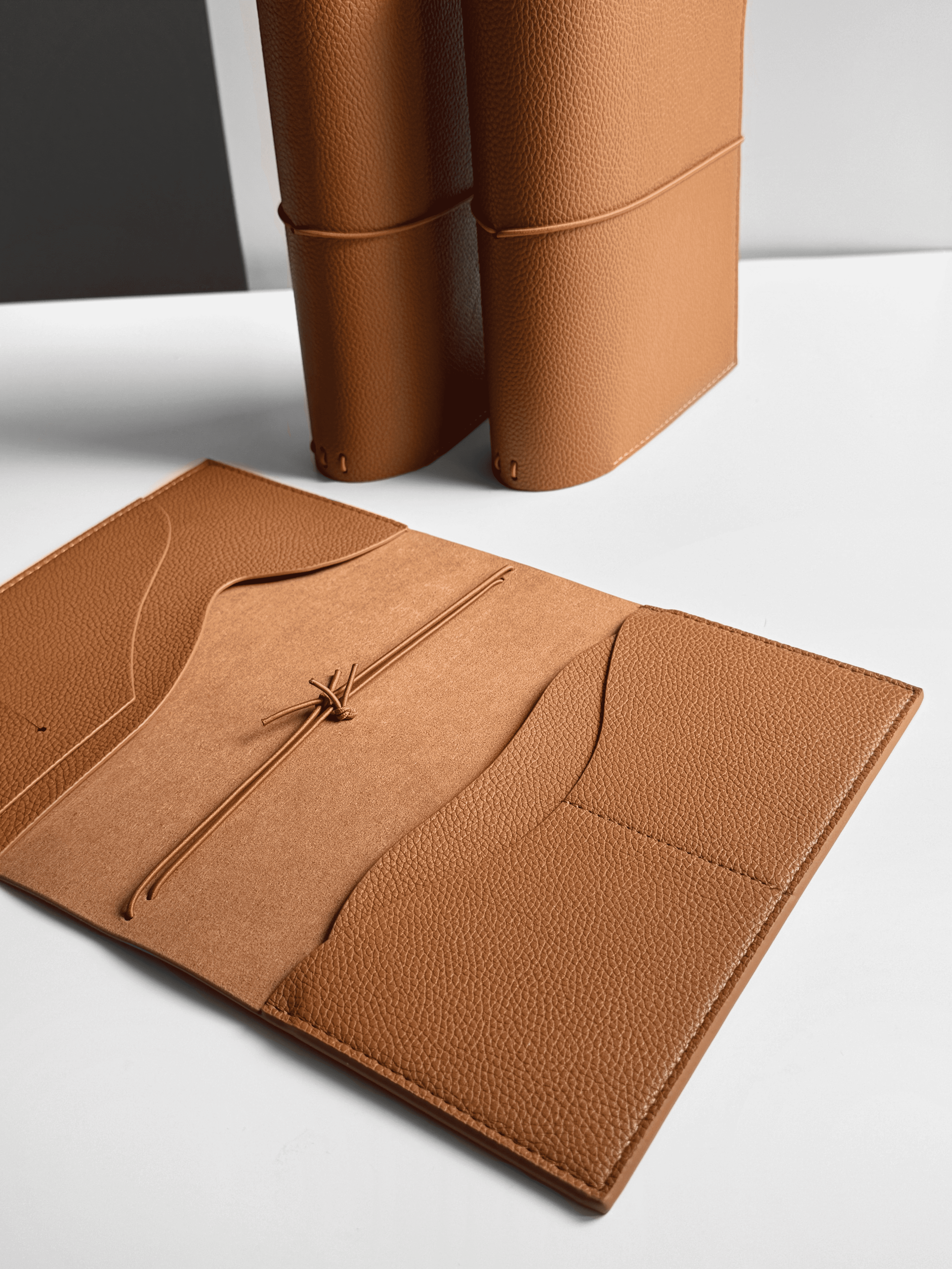 Personalized MyRoadbook Cover A5 | Leather Notebook Brandy Brown | Planner & Journal