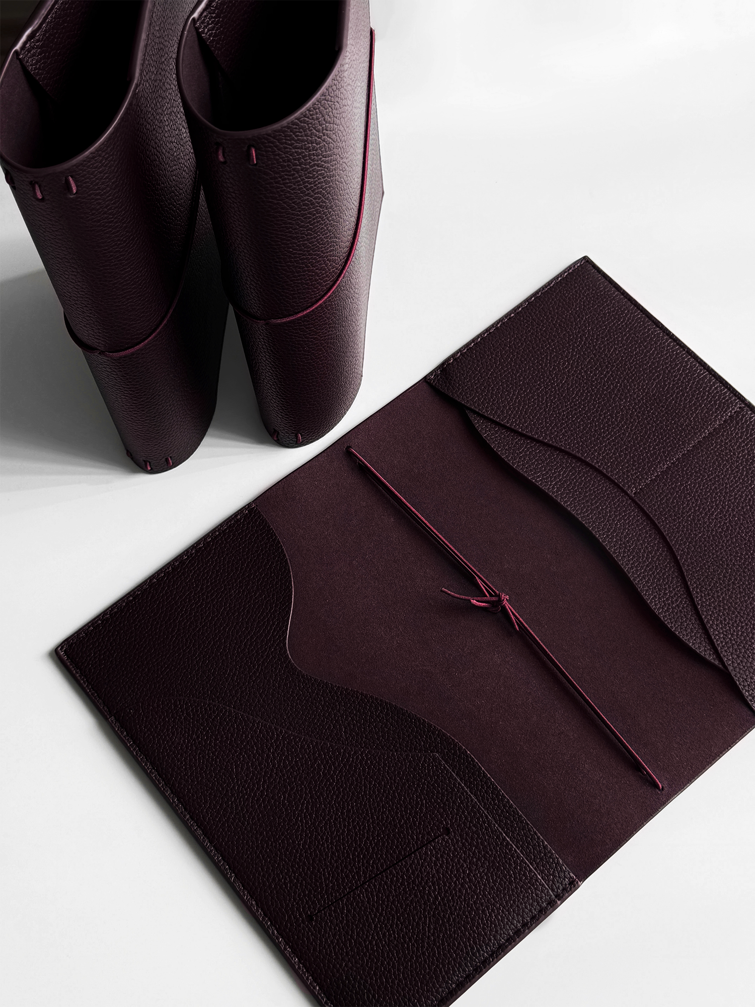 Personalized MyRoadbook Cover A5 | Leather Notebook Merlot | Planner & Journal