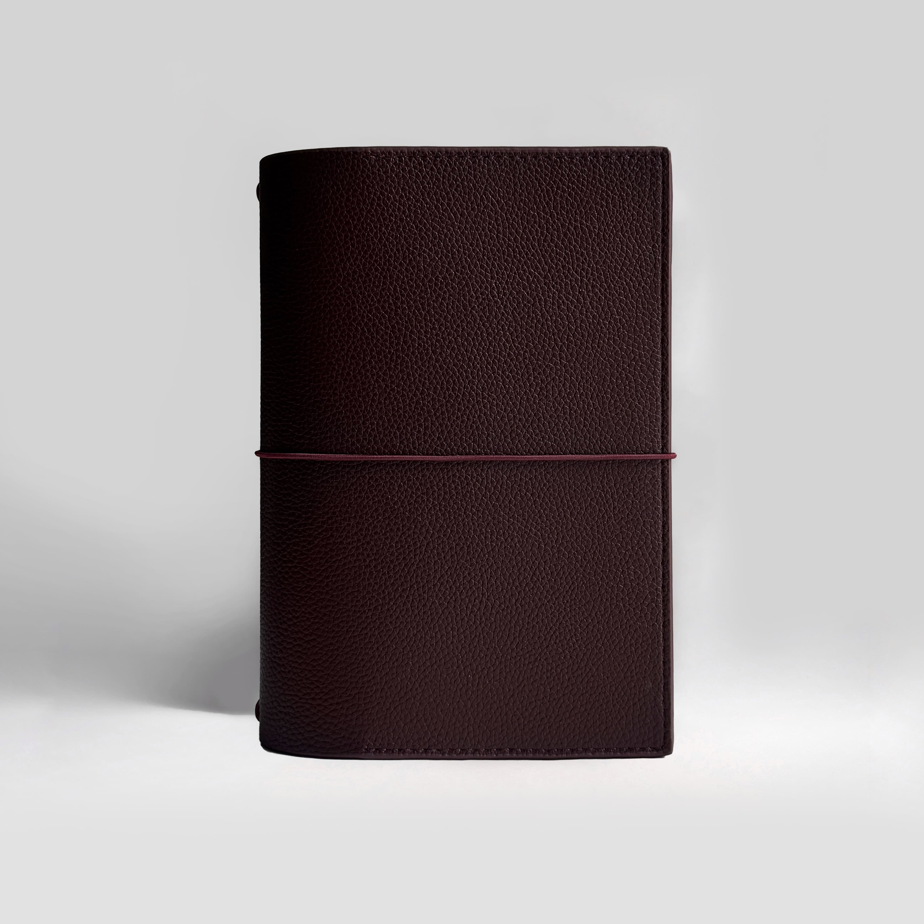 Personalized MyRoadbook Cover A5 | Leather Notebook Merlot | Planner & Journal