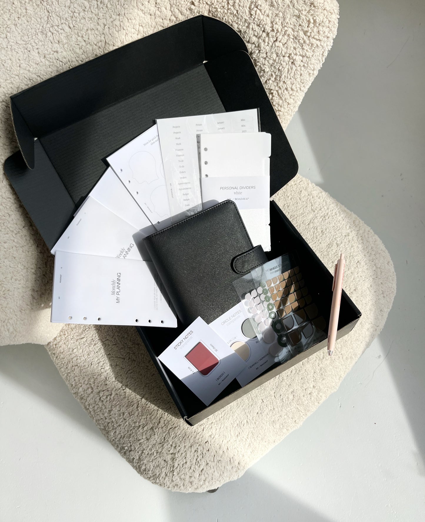 Planner Box «Midnight Matte» Personal Size | Personalizable