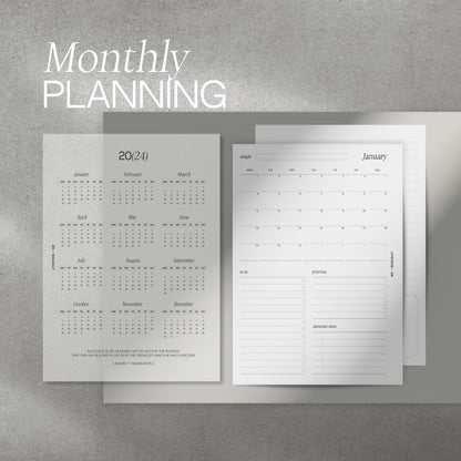 Calendar Inserts 2024/2025 dated + Calendar Dashboard (edition 2)