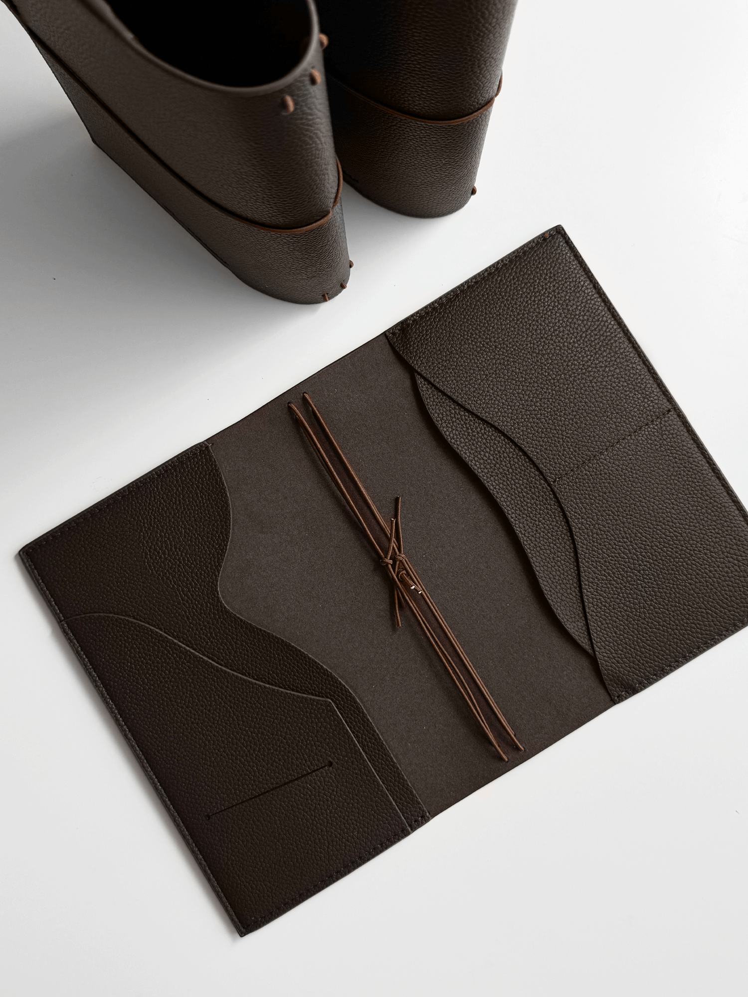 Personalized MyRoadbook Cover A5 | Leather Notebook Dark Chocolate | Planner & Journal