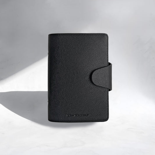 Refillable Personal Binder «Midnight» |  Personalizable, 30mm Ring Mechanism 