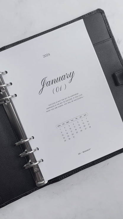 Yearly 2024/2025 dated - 2 days per page with monthly overview