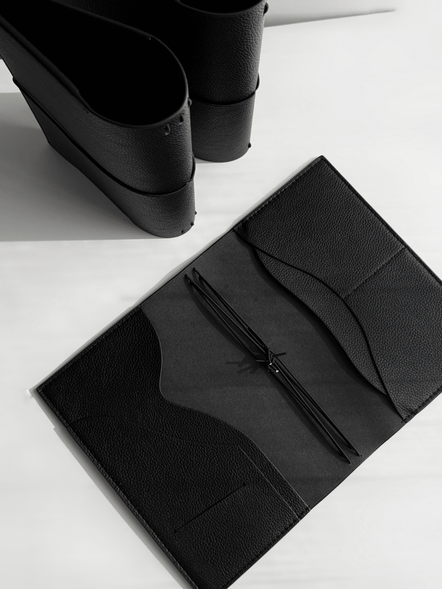 Personalized MyRoadbook Cover A5 | Leather Notebook Midnight | Planner & Journal
