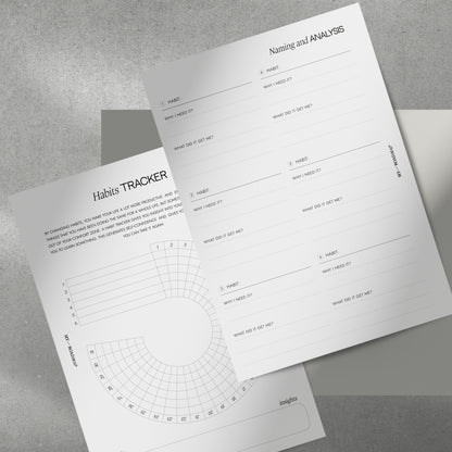 Habits Tracker inserts